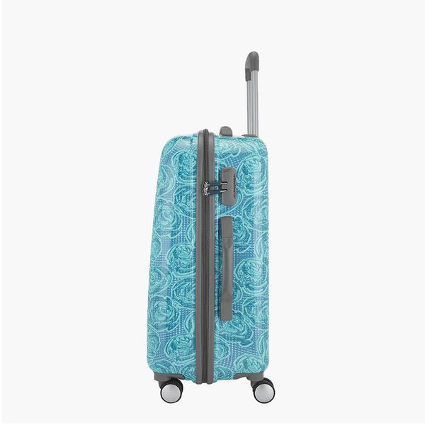 Genie Rose Hard Luggage- Cyan 66 CM - Genx Bags Online