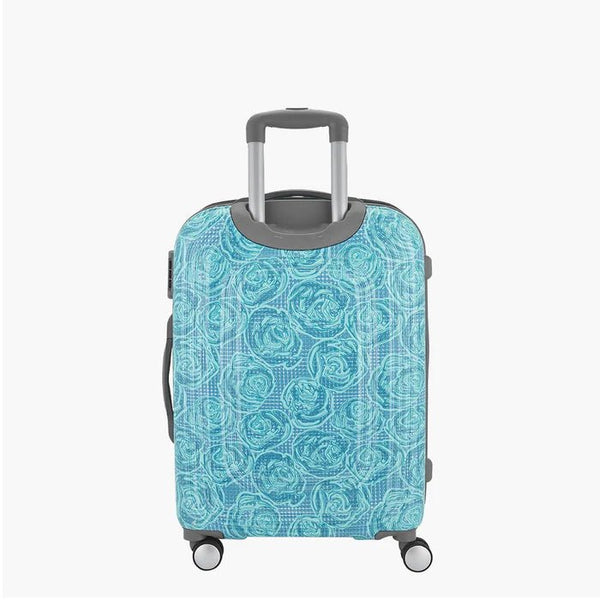 Genie Rose Hard Luggage- Cyan 79 CM - Genx Bags Online