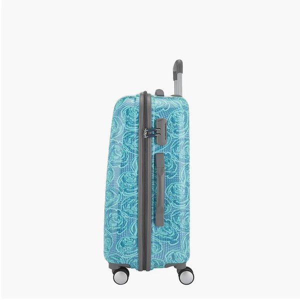 Genie Rose Hard Luggage- Cyan 79 CM - Genx Bags Online