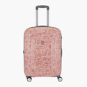 Genie Rose Hard Luggage- Pink 55 CM - Genx Bags Online