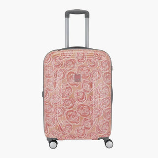 Genie Rose Hard Luggage- Pink 55 CM - Genx Bags Online