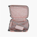Genie Rose Hard Luggage- Pink 55 CM - Genx Bags Online