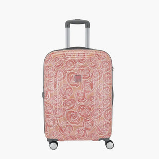 Genie Rose Hard Luggage- Pink 66 CM - Genx Bags Online