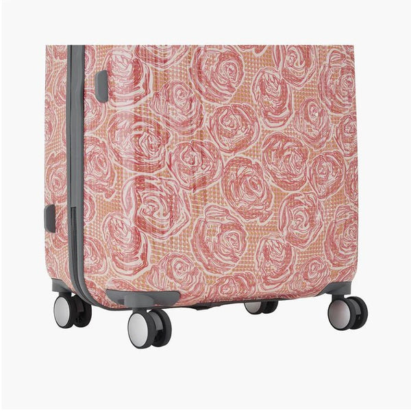 Genie Rose Hard Luggage- Pink 79 CM - Genx Bags Online