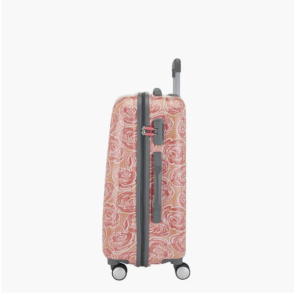 Genie Rose Hard Luggage- Pink 79 CM - Genx Bags Online