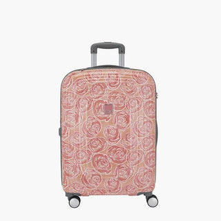 Genie Rose Hard Luggage- Pink 79 CM - Genx Bags Online