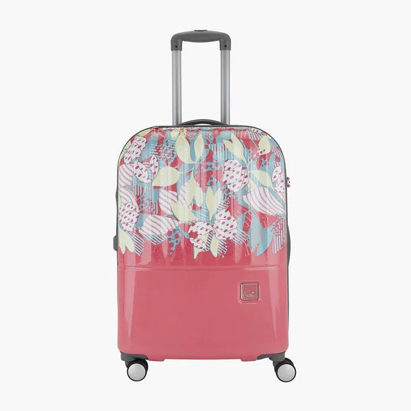 Genie Sprout Hard Luggage- Pink 55 CM - Genx Bags Online