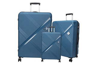 Kamiliant by American Tourister Falcon Suitcase Trolley bags Polycarbonate Hardsided Set Of 3 (Small/55cm, Medium/68cm and Large/78cm) - Genx Bags Online