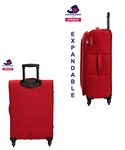 KAMILIANT by AMERICAN TOURISTER KAMPALA Set of 2 fabric Small Medium and Large 4w Soft sided trolley Luggage - Genx Bags Online