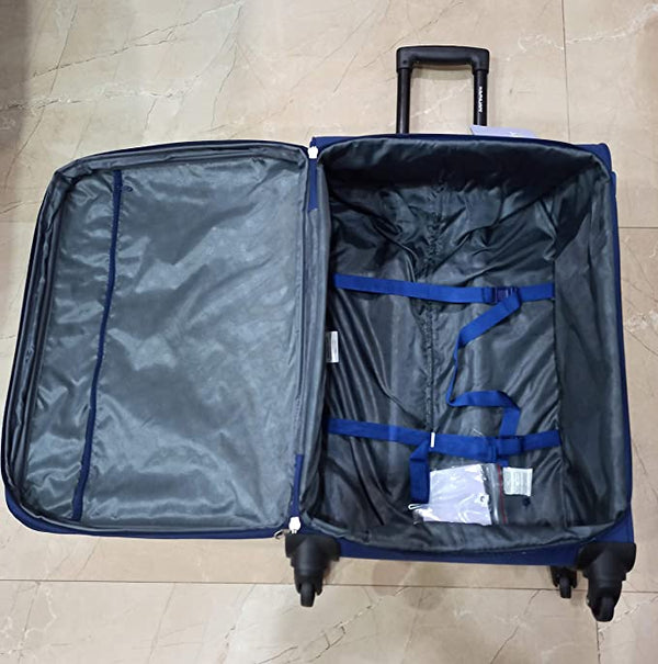 KAMILIANT by AMERICAN TOURISTER KAMPALA Set of 2 fabric Small Medium and Large 4w Soft sided trolley Luggage - Genx Bags Online