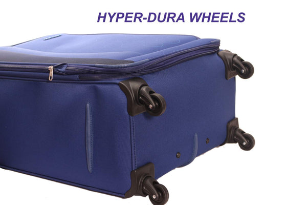 KAMILIANT by AMERICAN TOURISTER KAMPALA Set of 3 fabric Small Medium and Large 4w Soft sided trolley Luggage - Genx Bags Online