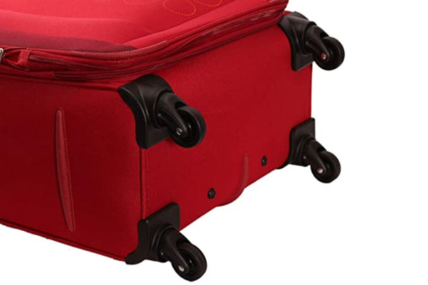 KAMILIANT by AMERICAN TOURISTER KAMPALA Set of 3 fabric Small Medium and Large 4w Soft sided trolley Luggage - Genx Bags Online