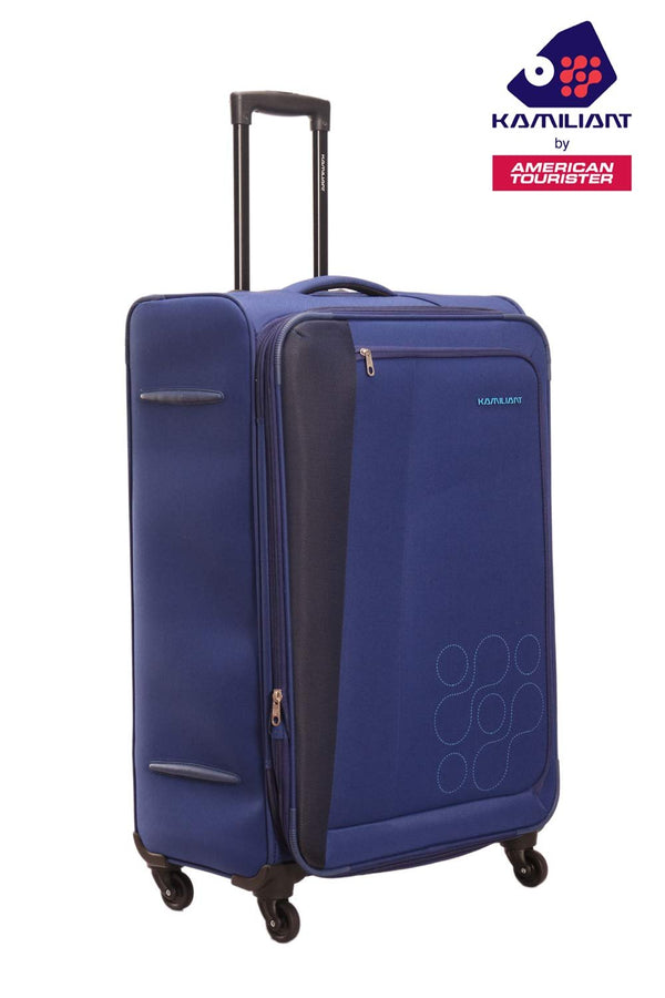 KAMILIANT by AMERICAN TOURISTER KAMPALA Set of 3 fabric Small Medium and Large 4w Soft sided trolley Luggage - Genx Bags Online
