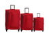 KAMILIANT by AMERICAN TOURISTER KAMPALA Set of 3 fabric Small Medium and Large 4w Soft sided trolley Luggage - Genx Bags Online