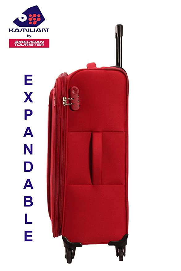 KAMILIANT by AMERICAN TOURISTER KAMPALA Set of 3 fabric Small Medium and Large 4w Soft sided trolley Luggage - Genx Bags Online
