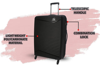Kamiliant by American tourister Rocklite Trolley Bag (Medium Check In Size 68 CM) - Genx Bags Online