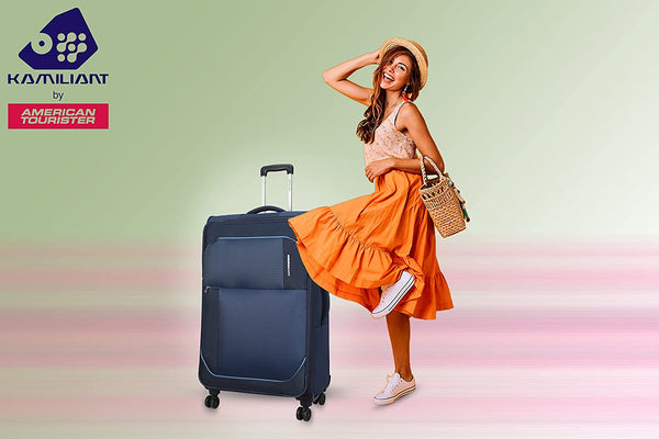 Kamiliant By American Tourister Vector (Soft) Check In (68 CM) - Genx Bags Online