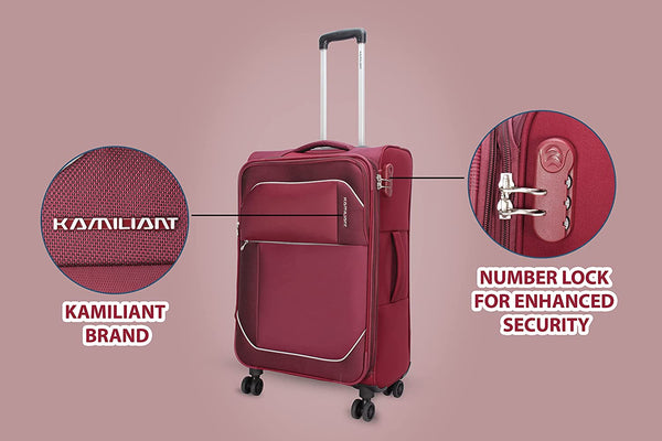 Kamiliant By American Tourister Vector (Soft) Check In (68 CM) - Genx Bags Online