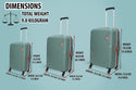 Kamiliant By American Tourister Zakk Secure 3 Piece Set Trolley Bag - Genx Bags Online
