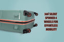 Kamiliant by American tourister Zakk Secure Trolley Bag (Large Check In Size 79 CM) - Genx Bags Online