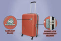 Kamiliant by American tourister Zakk Secure Trolley Bag (Mediume Check In Size 68 CM) - Genx Bags Online