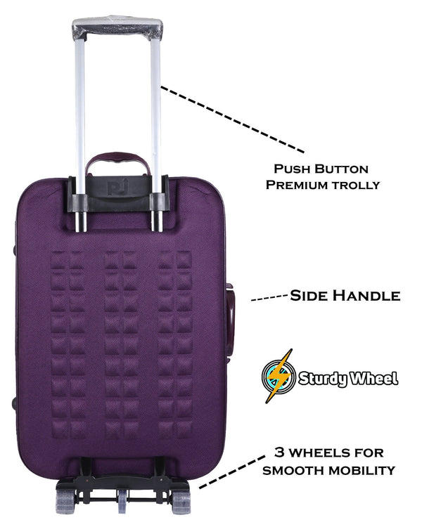 Luggage Safari Style /Travel/ Tourist Ba/Suitcase Trolley - Genx Bags Online