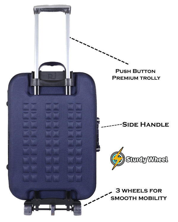 Luggage Safari Style /Travel/ Tourist Ba/Suitcase Trolley - Genx Bags Online
