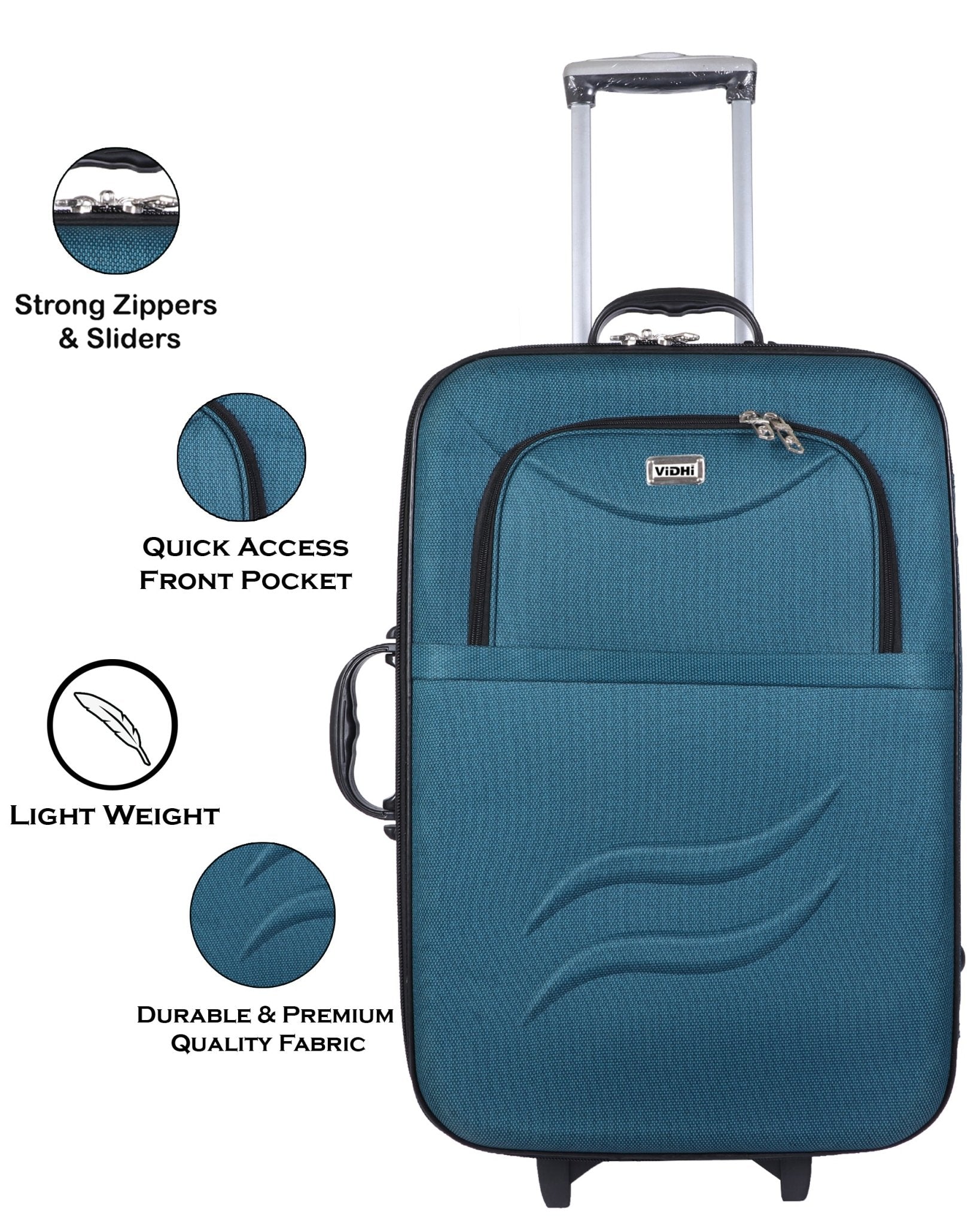 Sharp Luggage | Travel trolley luggage with organized interior