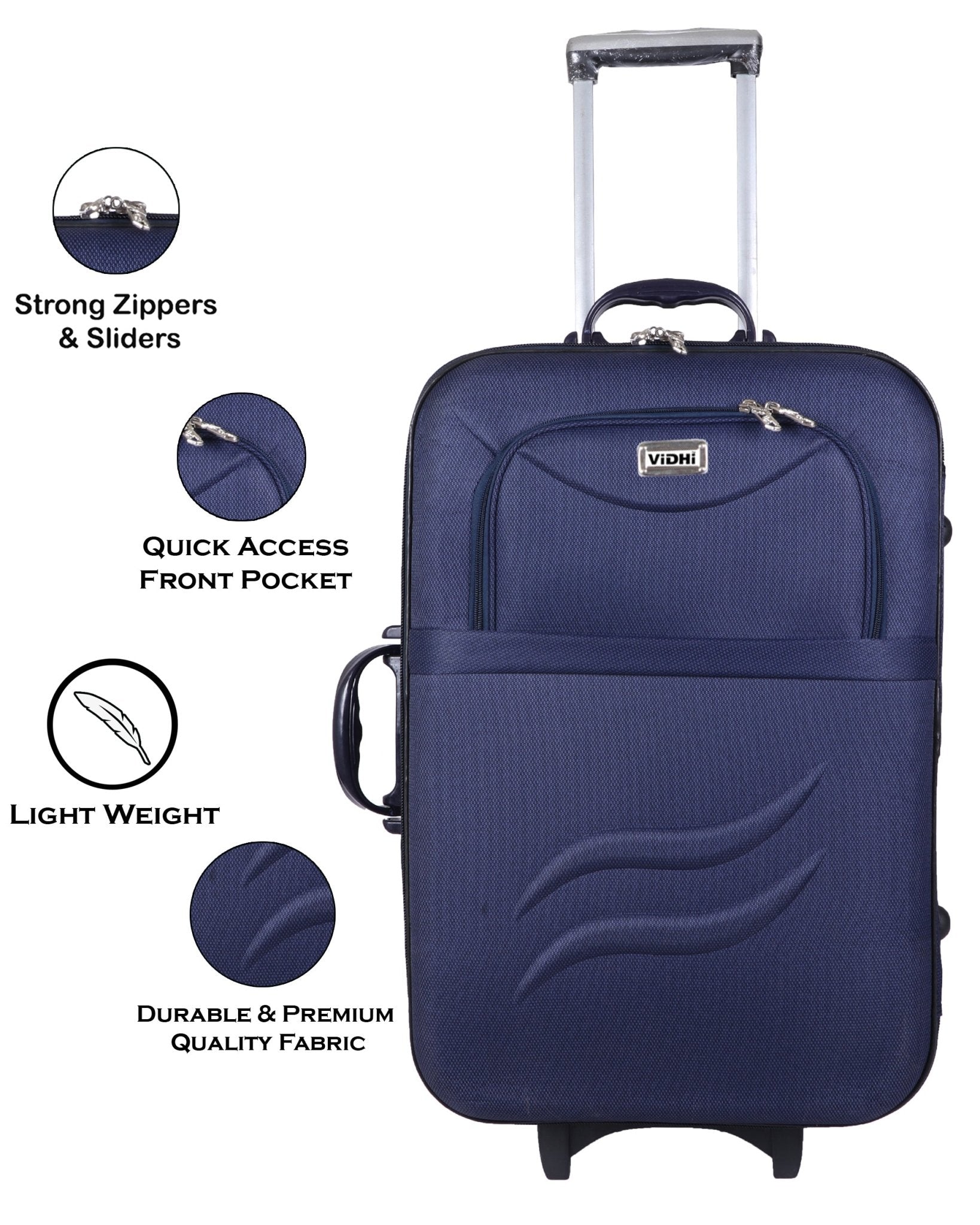 Buy Blue Majoris Spinner Cabin (58 cm) Soft Luggage Online at American  Tourister | 511816