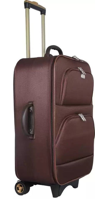 Luggage Suitcase Trolley Bag - Brown - Genx Bags Online