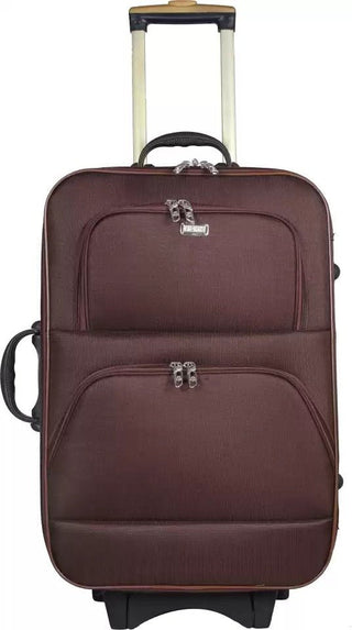 Luggage Suitcase Trolley Bag - Brown - Genx Bags Online