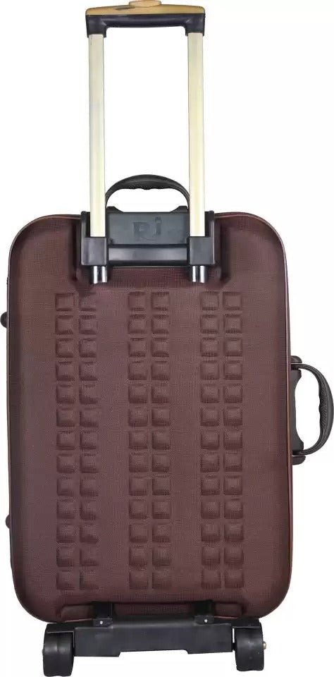 Luggage Suitcase Trolley Bag - Brown - Genx Bags Online