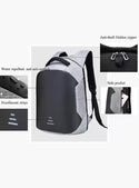 Medium 22 L Laptop Anti Theft 15.6" Waterproof Backpack - Genx Bags Online