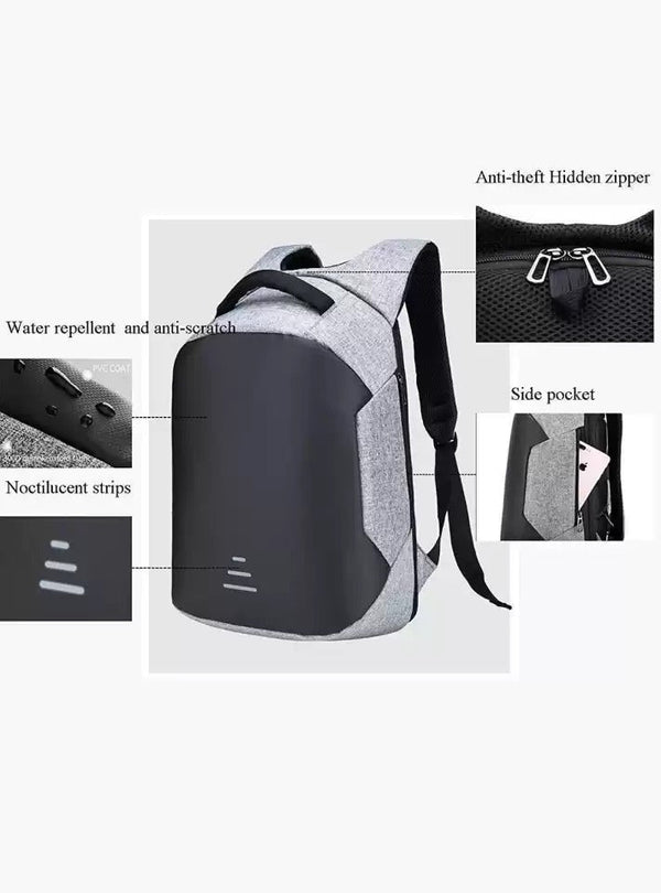 Medium 22 L Laptop Anti Theft 15.6" Waterproof Backpack - Genx Bags Online
