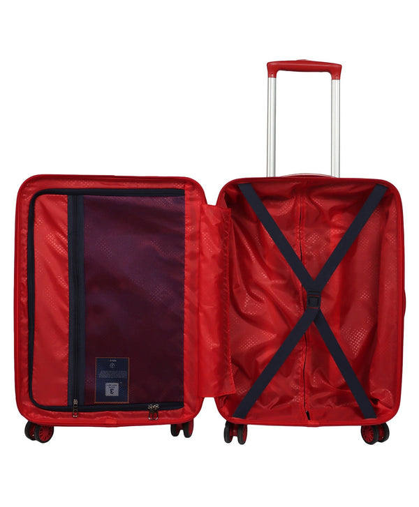 Novex Disney Frozen Original Hard Sided Trolley Bag with 4 Wheel - Red - Genx Bags Online
