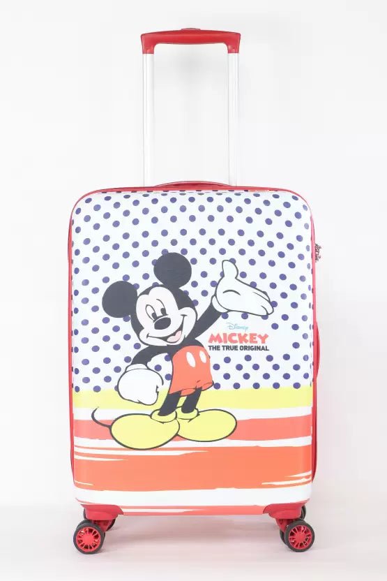 Novex Disney Mickey Mouse Hard Polycarbonate Kids Trolley Bag - Genx Bags Online