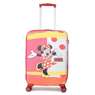 NOVEX Disney Original Minnie Mouse Hard Sided Unbreakable Polycarbonate Kids Trolley Suitcase with 4 Wheel - Genx Bags Online