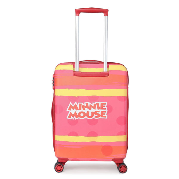 NOVEX Disney Original Minnie Mouse Hard Sided Unbreakable Polycarbonate Kids Trolley Suitcase with 4 Wheel - Genx Bags Online