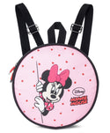 NOVEX Disney Original Minnie Mouse Round Backpack Bag with Adjustable Strap - Pink - Genx Bags Online