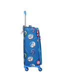 Novex Marvel Avengers Blue Original Soft Sided Polyester Kids Trolley Bag for Travel with 4 Wheels - Genx Bags Online