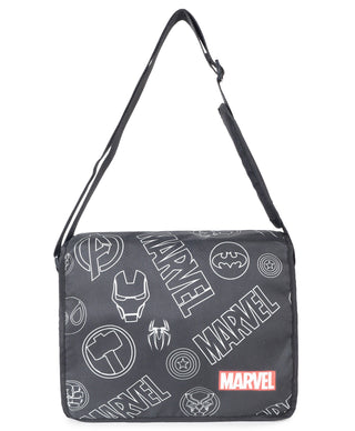 Novex Marvel Kids Avengers Messenger Bag with Adjustable Strap - Black - Genx Bags Online