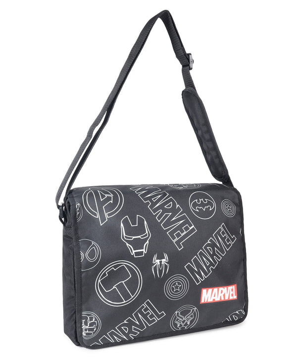 Novex Marvel Kids Avengers Messenger Bag with Adjustable Strap - Black - Genx Bags Online