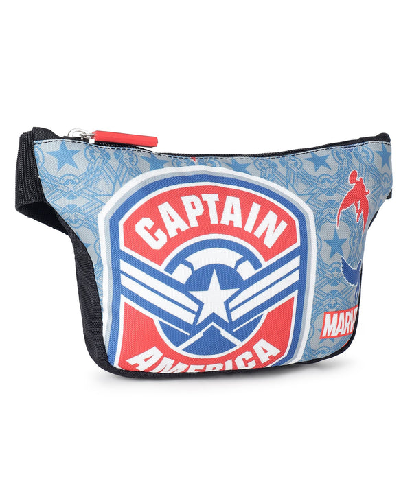Novex Marvel Kids Captain America Waist Bag with Adjustable Strap - Blue - Genx Bags Online