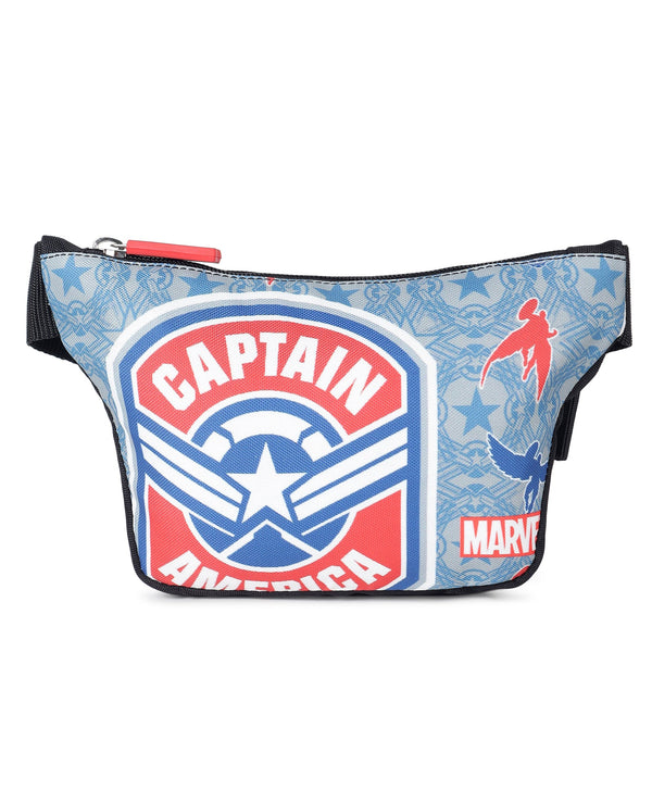 Novex Marvel Kids Captain America Waist Bag with Adjustable Strap - Blue - Genx Bags Online