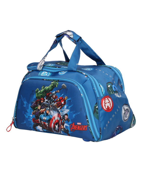 Novex Marvel Original Avengers Polyester Kids Travel Duffle Bag - Blue - Genx Bags Online
