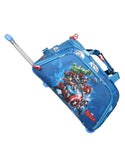 Novex Marvel Original Avengers Polyester Kids Travel Duffle Trolley Bag - Blue - Genx Bags Online