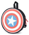 NOVEX Marvel Original Captain America Round Backpack Bag with Adjustable Strap - Blue - Genx Bags Online
