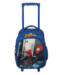 Novex Marvel Original Spider Man Kids Backpack Trolley with 2 Wheel Kids School Bag Blue - Genx Bags Online