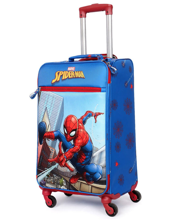 Novex Marvel Original Spider Man Polyester Kids Trolley Bag with 4 Wheel - Genx Bags Online
