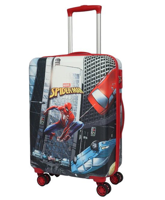 Novex Marvel Spiderman Hard Polycarbonate Kids Trolley Bag - Genx Bags Online